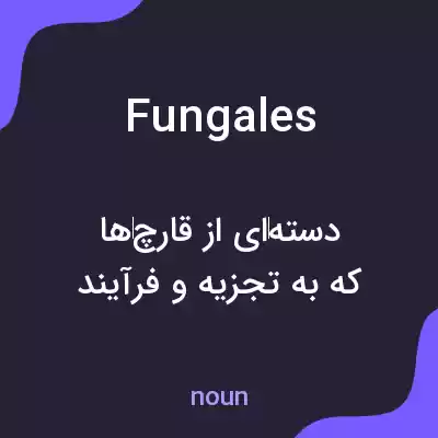 معنی fungales به فارسی معنی fungales به فارسی