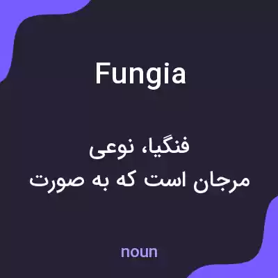 معنی fungia به فارسی معنی fungia به فارسی