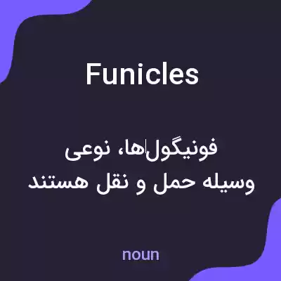 معنی funicles به فارسی معنی funicles به فارسی