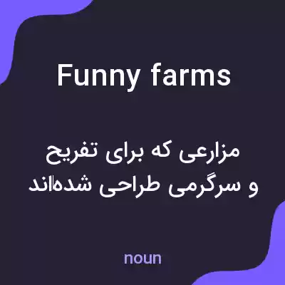 معنی funny farms به فارسی