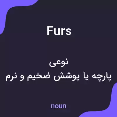 معنی furs به فارسی معنی furs به فارسی