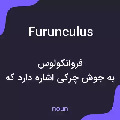 معنی furunculus به فارسی معنی furunculus به فارسی