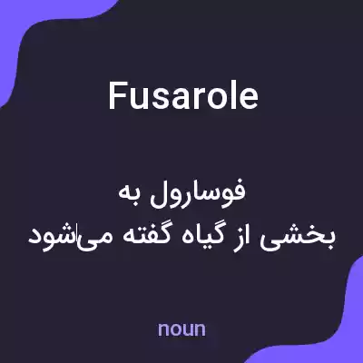 معنی fusarole به فارسی معنی fusarole به فارسی