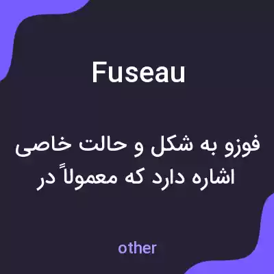 معنی fuseau به فارسی معنی fuseau به فارسی
