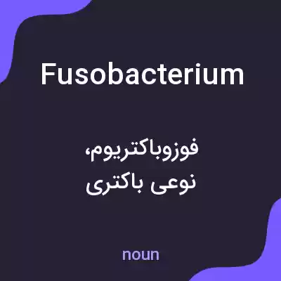 معنی fusobacterium به فارسی معنی fusobacterium به فارسی