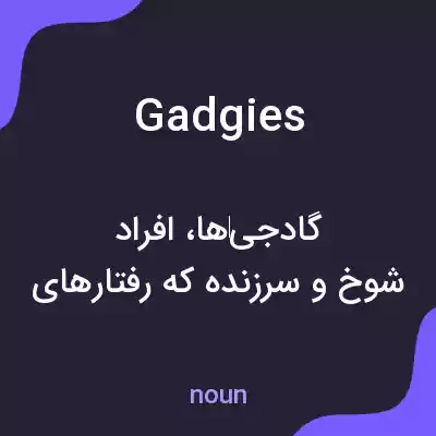 معنی gadgies به فارسی معنی gadgies به فارسی