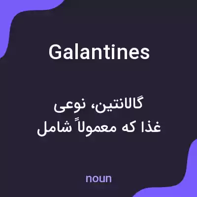 معنی galantines به فارسی معنی galantines به فارسی