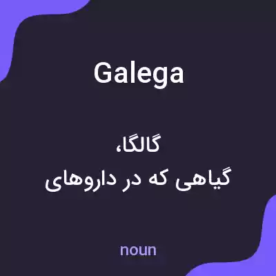 معنی galega به فارسی معنی galega به فارسی