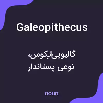 معنی galeopithecus به فارسی معنی galeopithecus به فارسی