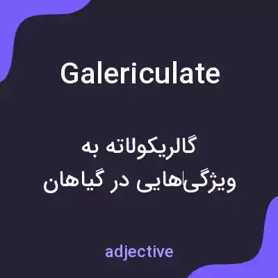 معنی galericulate به فارسی معنی galericulate به فارسی