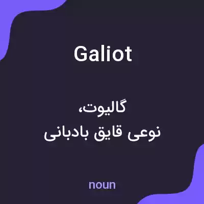 معنی galiot به فارسی معنی galiot به فارسی