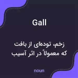 معنی gall به فارسی معنی gall به فارسی