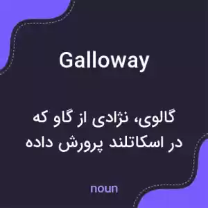 معنی galloway به فارسی معنی galloway به فارسی