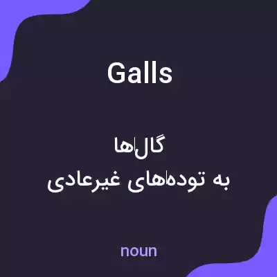 معنی galls به فارسی معنی galls به فارسی