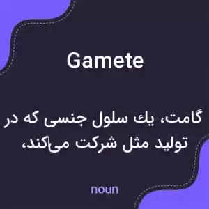 معنی gamete به فارسی معنی gamete به فارسی