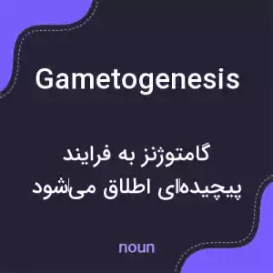 معنی gametogenesis به فارسی معنی gametogenesis به فارسی