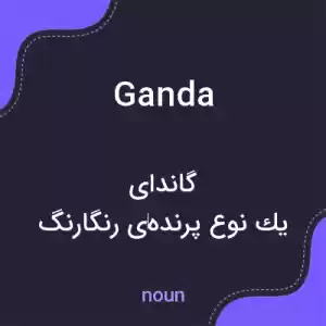 معنی ganda به فارسی معنی ganda به فارسی