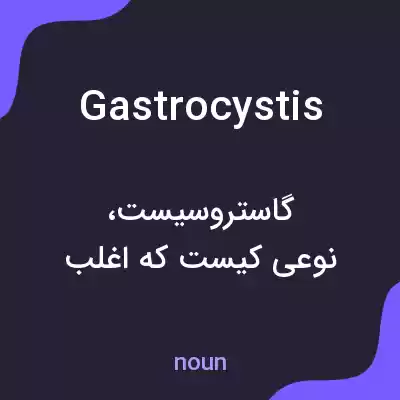 معنی gastrocystis به فارسی معنی gastrocystis به فارسی