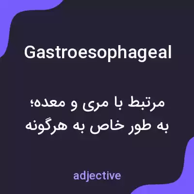 معنی gastroesophageal به فارسی معنی gastroesophageal به فارسی