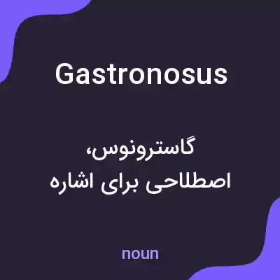 معنی gastronosus به فارسی معنی gastronosus به فارسی