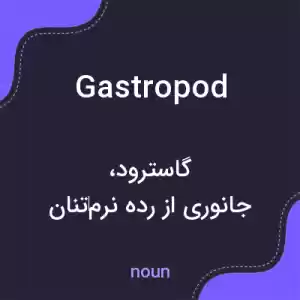 معنی gastropod به فارسی معنی gastropod به فارسی