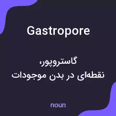 معنی gastropore به فارسی معنی gastropore به فارسی