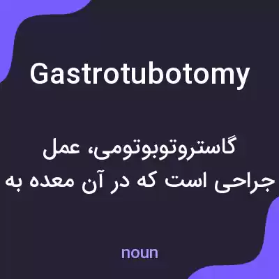 معنی gastrotubotomy به فارسی معنی gastrotubotomy به فارسی