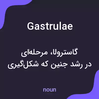 معنی gastrulae به فارسی معنی gastrulae به فارسی