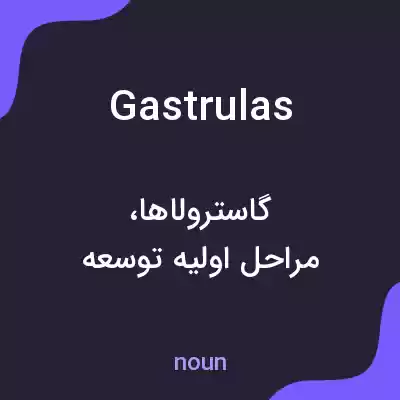 معنی gastrulas به فارسی معنی gastrulas به فارسی