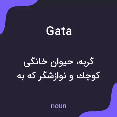 معنی gata به فارسی معنی gata به فارسی