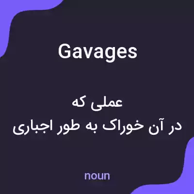 معنی gavages به فارسی معنی gavages به فارسی