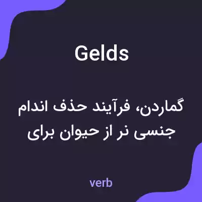 معنی gelds به فارسی معنی gelds به فارسی