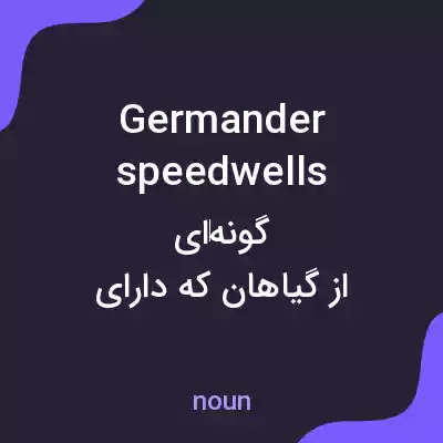 معنی germander speedwells به فارسی معنی germander speedwells به فارسی
