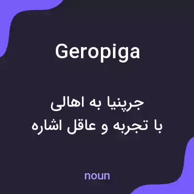 معنی geropiga به فارسی