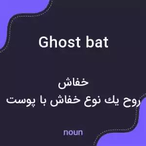 معنی ghost bat به فارسی معنی ghost bat به فارسی