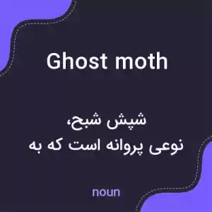 معنی ghost moth به فارسی معنی ghost moth به فارسی