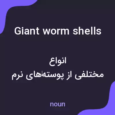 معنی giant worm shells به فارسی معنی giant worm shells به فارسی