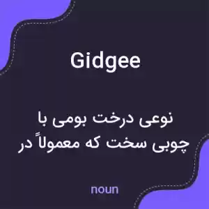 معنی gidgee به فارسی معنی gidgee به فارسی