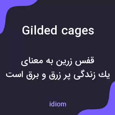 معنی gilded cages به فارسی معنی gilded cages به فارسی
