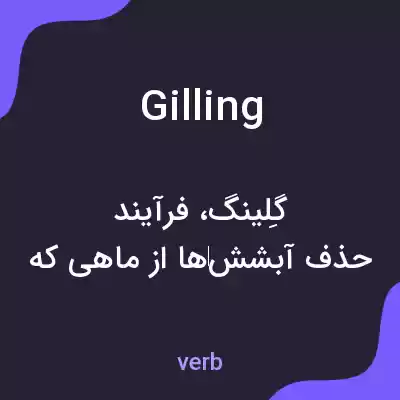 معنی gilling به فارسی معنی gilling به فارسی