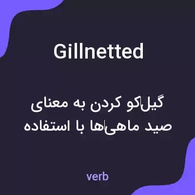 معنی gillnetted به فارسی معنی gillnetted به فارسی