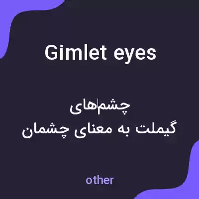 معنی gimlet eyes به فارسی معنی gimlet eyes به فارسی