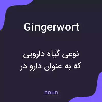معنی gingerwort به فارسی