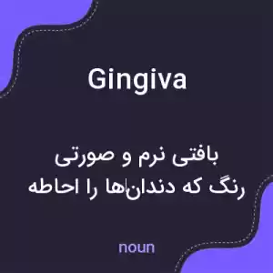 معنی gingiva به فارسی