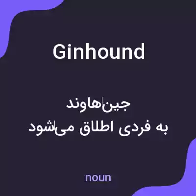 معنی ginhound به فارسی معنی ginhound به فارسی