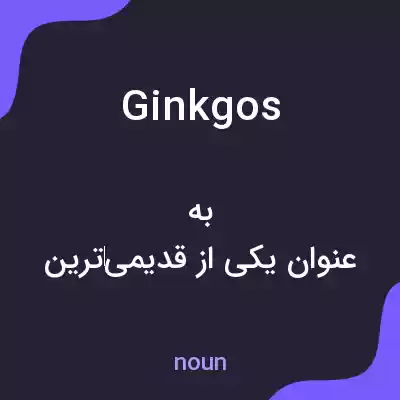 معنی ginkgos به فارسی معنی ginkgos به فارسی