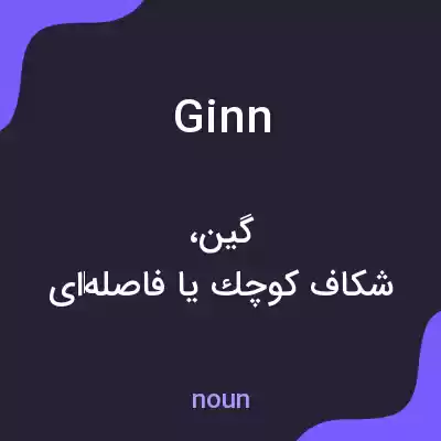 معنی ginn به فارسی معنی ginn به فارسی