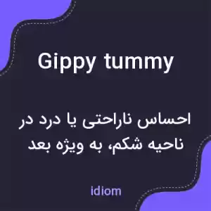 معنی gippy tummy به فارسی معنی gippy tummy به فارسی