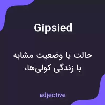 معنی gipsied به فارسی معنی gipsied به فارسی