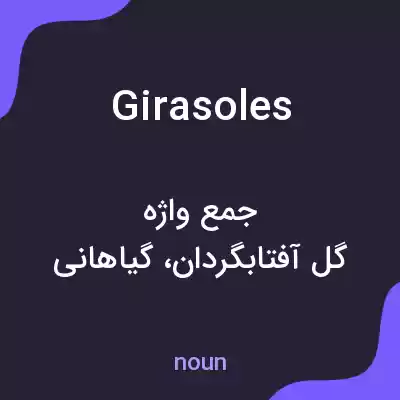 معنی girasoles به فارسی معنی girasoles به فارسی